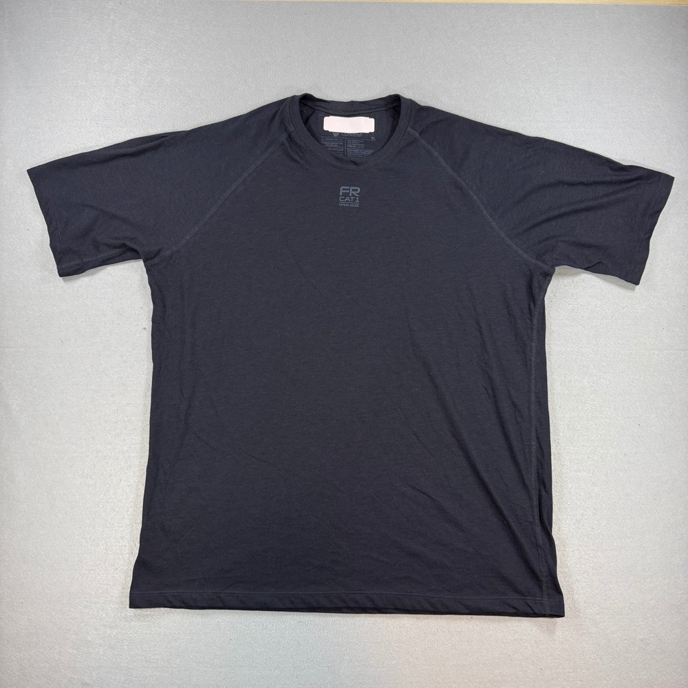Tyndale FR T-Shirt Mens XL Black Flame Resistant CAT1 NFPA 2112 Base Layer USA